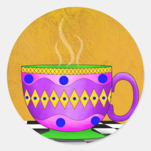 Cappuccino Cup Stickers
