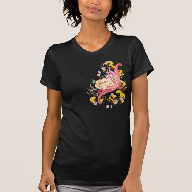 Cappuccino Flowers Shirt (Front)