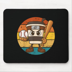 Cappuccino Ino Baseball Cute Italian Brainrot Meme Mouse Mat