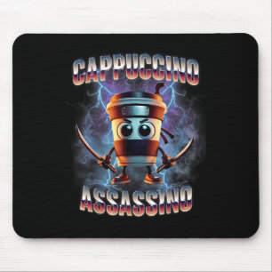 Cappuccino Ino Brainrot Italian Meme  Mouse Mat