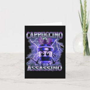 Cappuccino Ino Coffee Lovers Italian Brainrot Meme Card