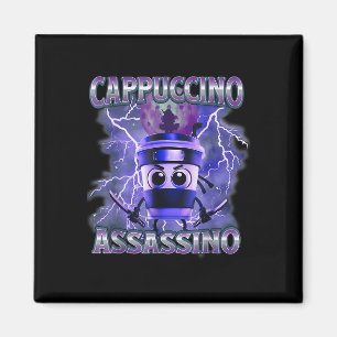 Cappuccino Ino Coffee Lovers Italian Brainrot Meme Magnet