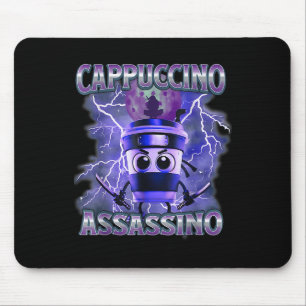Cappuccino Ino Coffee Lovers Italian Brainrot Meme Mouse Mat