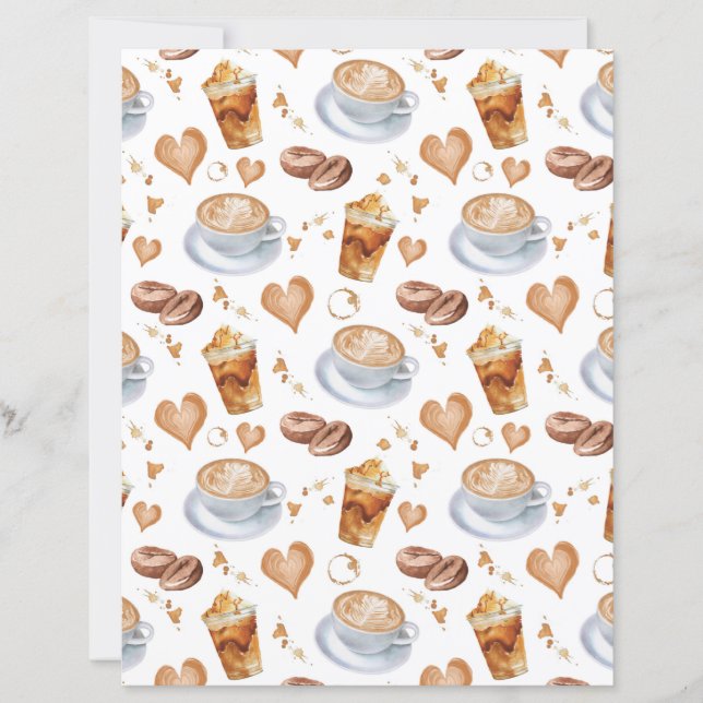 Cappuccino Scrapbook Paper (Front)