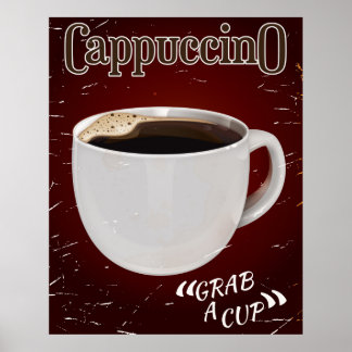 cappuccino vintage Poster