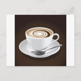Cappuccino With Swirl Postcard