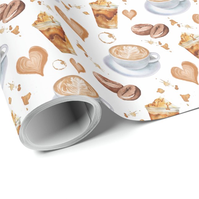 Cappuccino Wrapping Paper (Roll Corner)