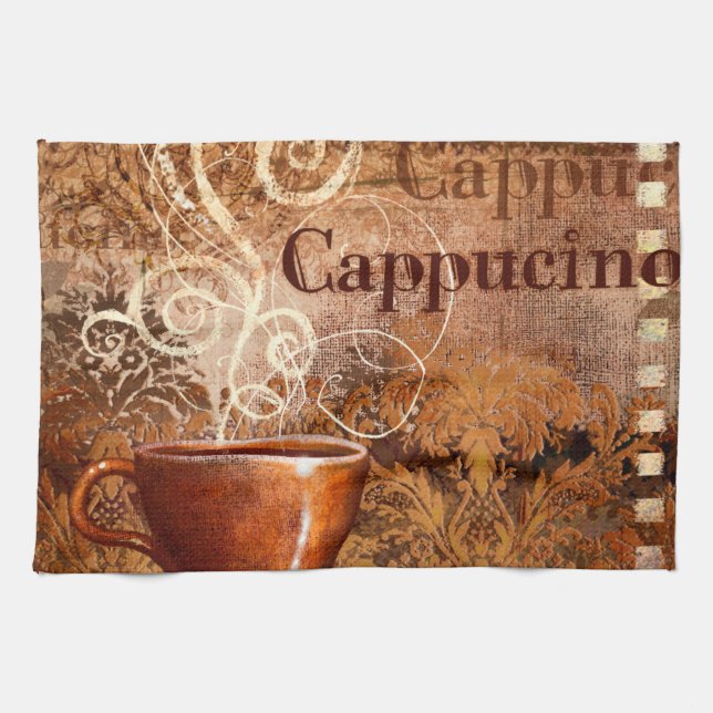 Cappucino Tea Towel (Horizontal)