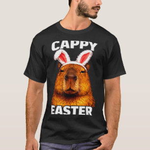 Cappy easter funny capybara bunny ears animal T-Shirt