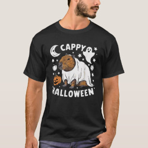 Cappy Halloween Cute Capybara Ghost Costume  T-Shirt