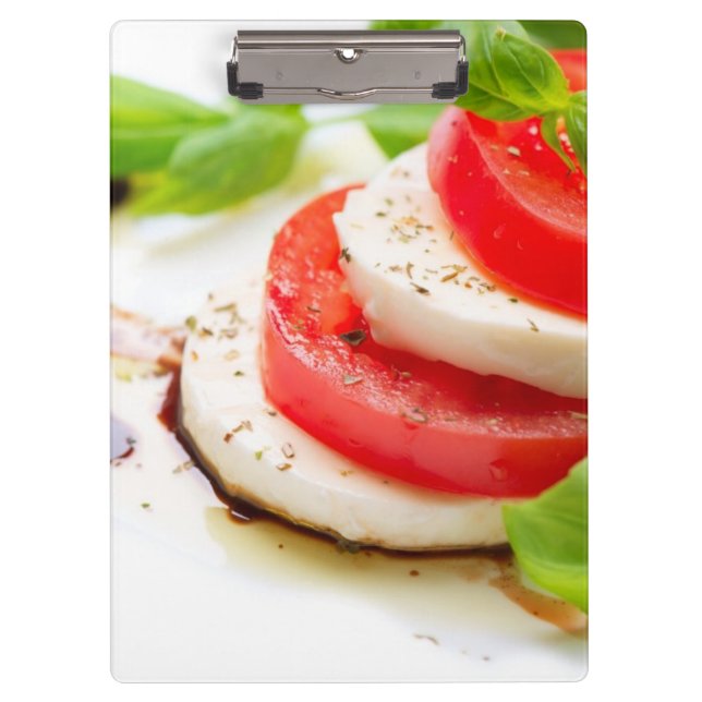 Caprese Salad. Tomato and Mozzarella slices Clipboard (Front)
