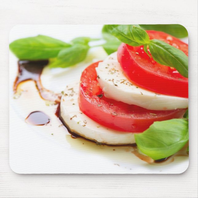 Caprese Salad. Tomato and Mozzarella slices Mouse Mat (Front)