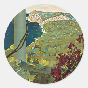 Capri Classic Round Sticker