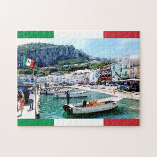 Capri Island Marina Grande, South Italy harbor Jigsaw Puzzle