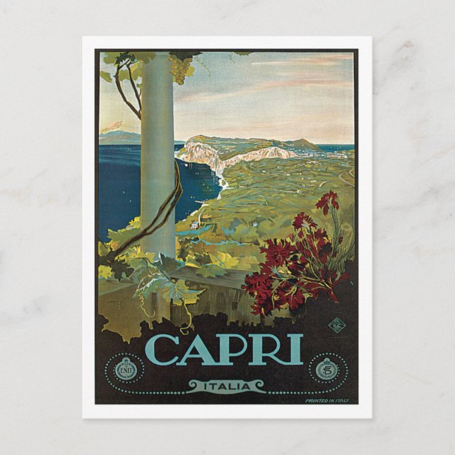 Capri Italia Italy Vintage Postcard (Front)
