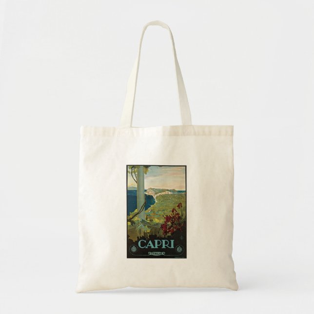 Capri Italia Italy Vintage Tote Bag (Front)