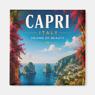 🏝️ Capri Italy Coastal Escape Home Decor 🌺 Magnet