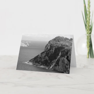 Capri, Italy in Black & White Card