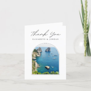 Capri Italy Photo Blank Thank You Card