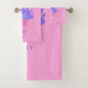 Capri, Italy, Preppy, Pink Bath Towel Set