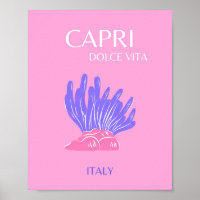 Capri, Italy, Preppy, Pink