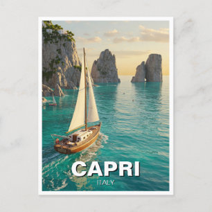 Capri Italy Travel Postcard
