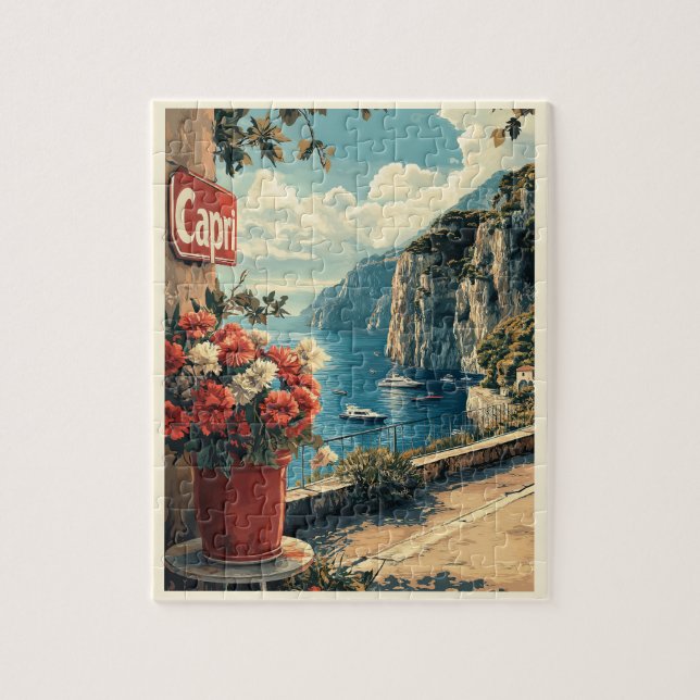 Capri, Italy Vintage  Jigsaw Puzzle (Vertical)