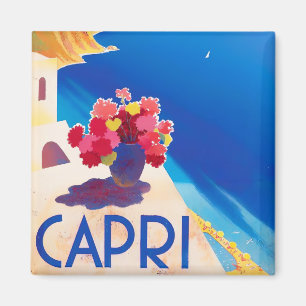 Capri Italy vintage travel Magnet