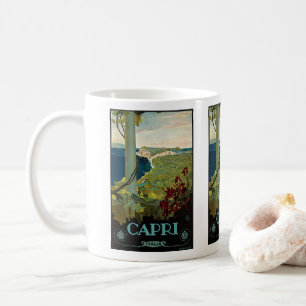 Capri, Italy, Vintage Travel Poster Art Italia Coffee Mug