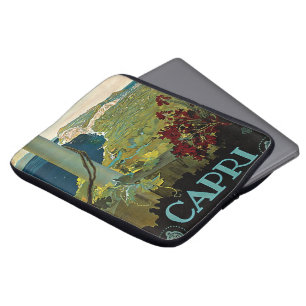 Capri, Italy, Vintage Travel Poster Art Italia Laptop Sleeve