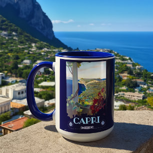 Capri, Italy Vintage Travel Tourism Mug