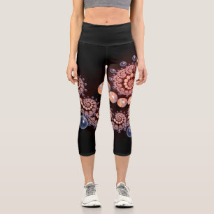 Capri Leggings with Shells & Bubbles
