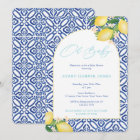Capri Lemons Teal Oh Baby Theme Baby Shower