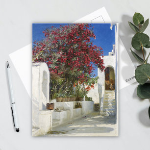 Capri - Oleanders in bloom, Peder Severin Krøyer Postcard
