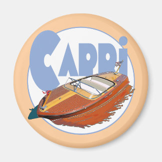 Capri Powerboat Magnet
