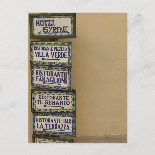 Capri Sign Postcard (Front)