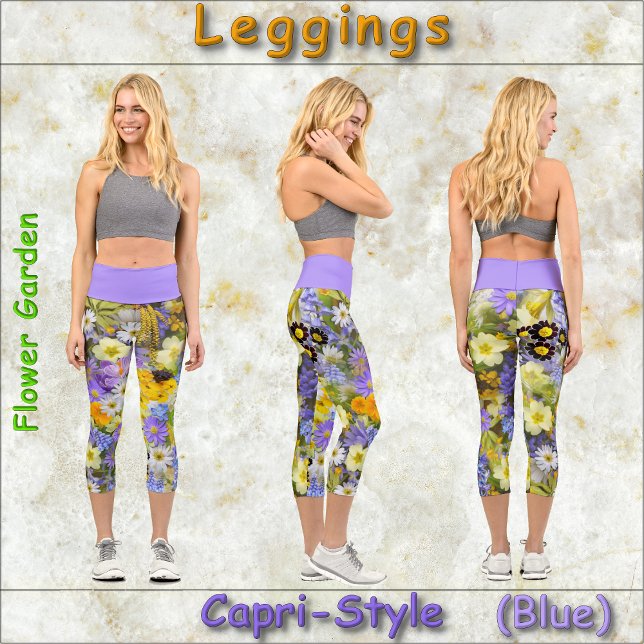 CAPRI STYLE LEGGINGS - "Flower Garden" (Creator Uploaded)
