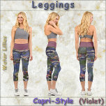 CAPRI STYLE LEGGINGS -Water Lillies" -Claude Monet<br><div class="desc">An image of "Water Lillies" by Claude Monet is featured on these colourful Leggings. Available in five women's sizes (XS, S, M, L, XL). See "About This Product" description below for general sizing and product info, The image covers the entire pair of leggings by default except for the high waistband....</div>
