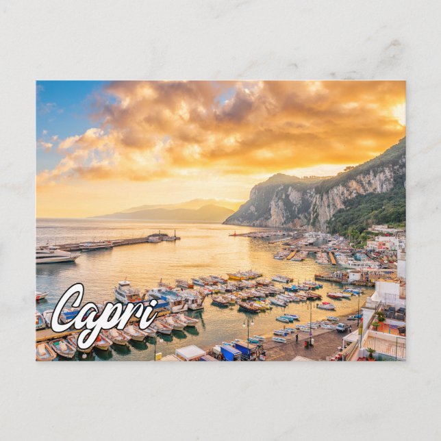 Capri, Tyrrhenian Sea, Italy Holiday Postcard (Front)