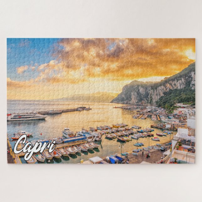 Capri, Tyrrhenian Sea, Italy Jigsaw Puzzle (Horizontal)