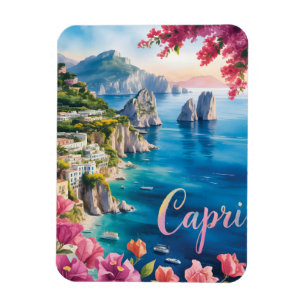 Capri watercolor  magnet