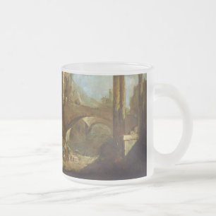 Capriccio of a Harbor Frosted Glass Mug