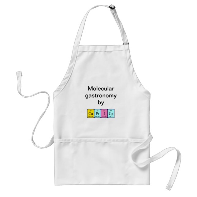 Caprice periodic table name apron (Front)