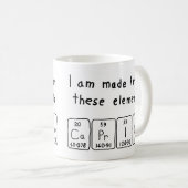 Caprice periodic table name mug (Front Right)
