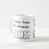 Caprice periodic table name mug (Front Left)