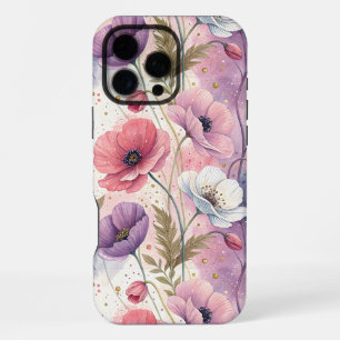 Capricious Aesthetic Poppies iPhone 16 Pro Max Case