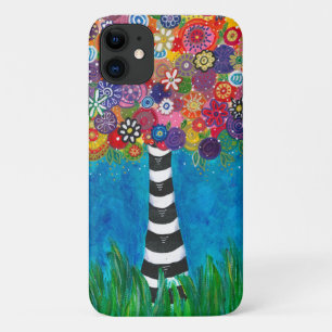 Capricious Happy Colourful Tree Original Artwork iPhone 11 Case