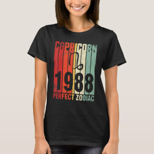 Capricorn 1988 Perfect Zodiac Happy Birthday 35 Ye T-Shirt