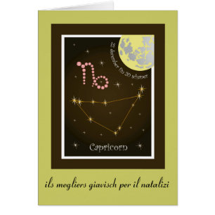 Capricorn 22 december fin 20 schaner Karte