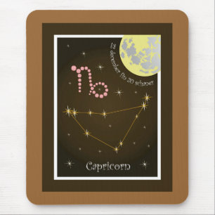 Capricorn 22 december fin 20 schaner Mauspad Mouse Mat